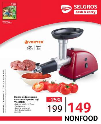 Cataloage Selgros - 22.07.2022 - 04.08.2022.