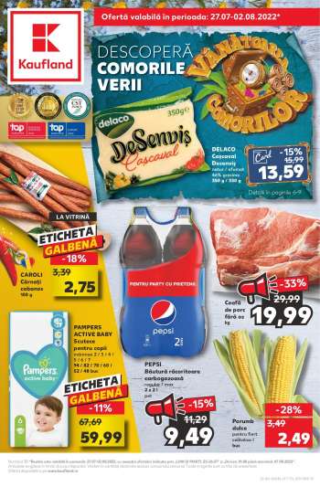 Cataloage Kaufland - 27.07.2022 - 02.08.2022.