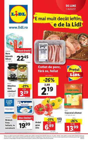 Cataloage Lidl - 01.08.2022 - 07.08.2022.