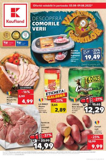 Cataloage Kaufland - 03.08.2022 - 09.08.2022.