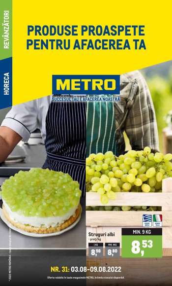 Cataloage Metro - 03.08.2022 - 09.08.2022.