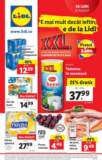 Cataloage Lidl - 15.08.2022 - 21.08.2022.