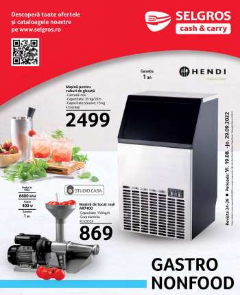 Cataloage Selgros - 19.08.2022 - 29.09.2022.
