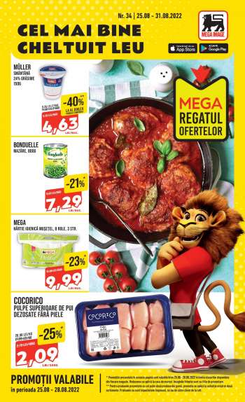 Cataloage Mega Image - 25.08.2022 - 31.08.2022.