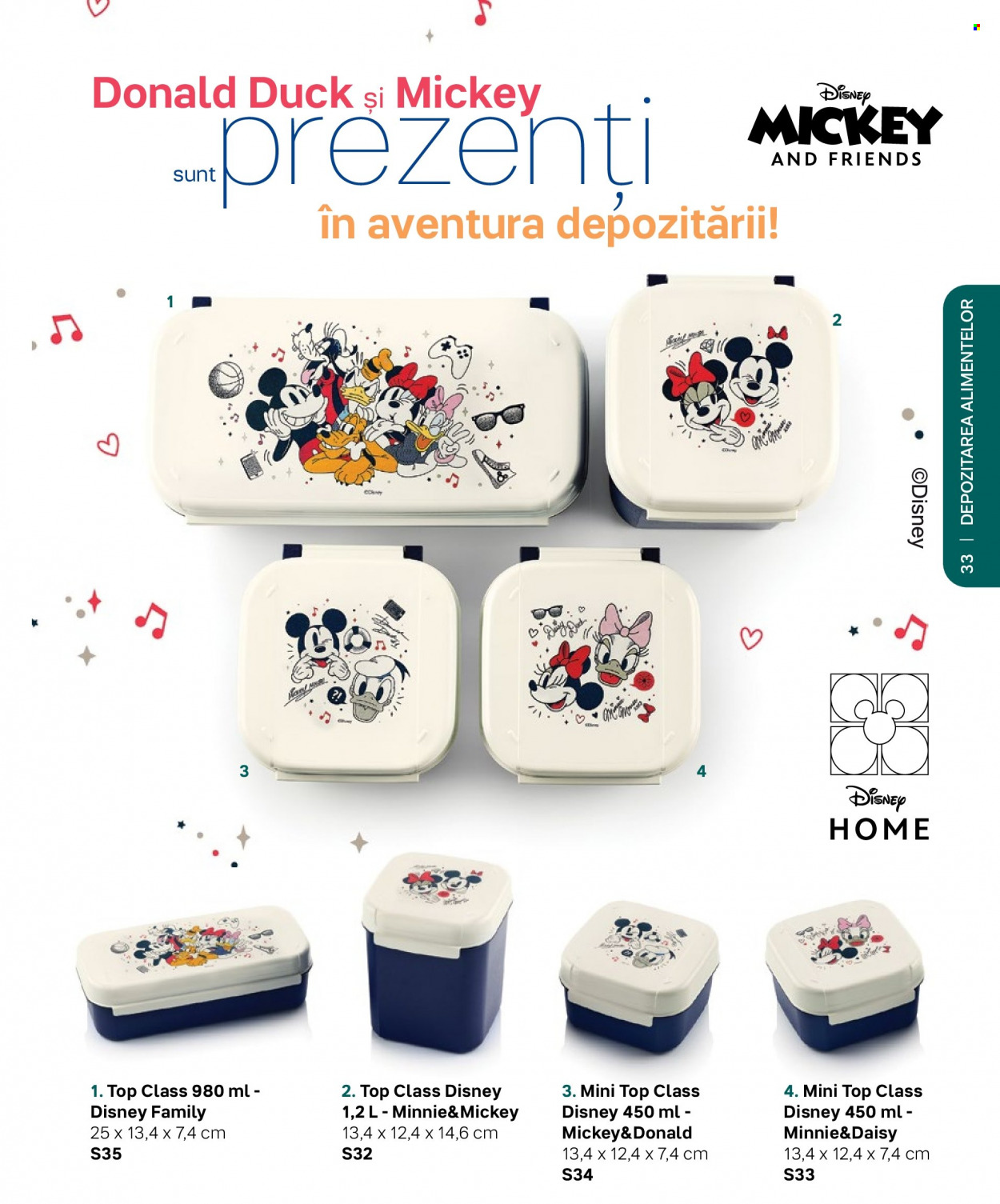 thumbnail - Cataloage Tupperware - Produse în vânzare - Mickey & Minnie, Disney, Minnie, Mickey. Pagina 33.