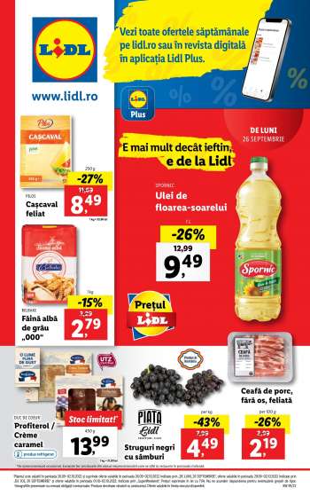 Cataloage Lidl - 26.09.2022 - 02.10.2022.