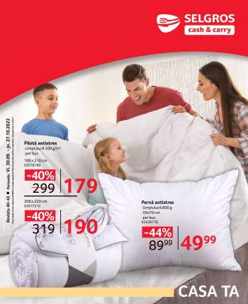 Cataloage Selgros - 30.09.2022 - 27.10.2022.