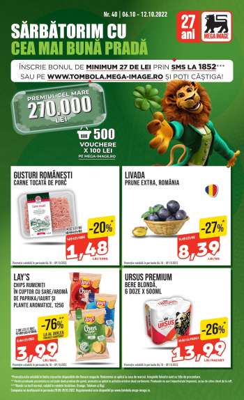 Cataloage Mega Image - 06.10.2022 - 12.10.2022.