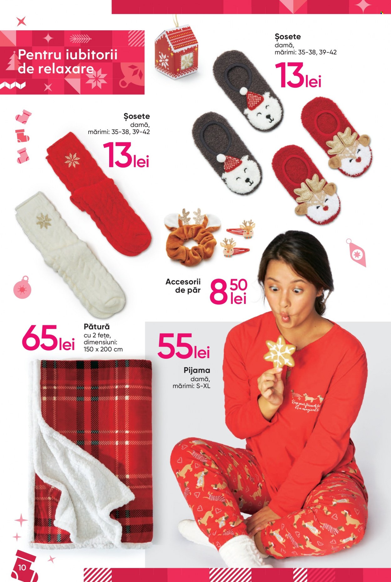 thumbnail - Cataloage Pepco - 03.11.2022 - 31.12.2022 - Produse în vânzare - pătură, pijama, șosete. Pagina 10.