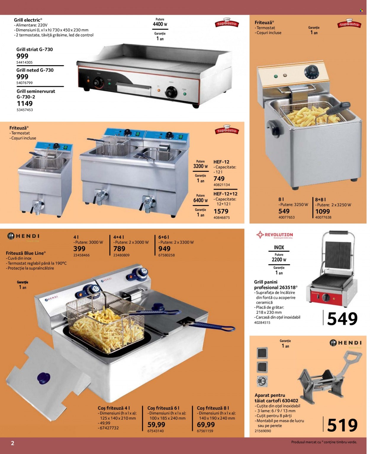 thumbnail - Cataloage Selgros - 11.11.2022 - 31.12.2022 - Produse în vânzare - panini, friteuză, grill electric. Pagina 2.