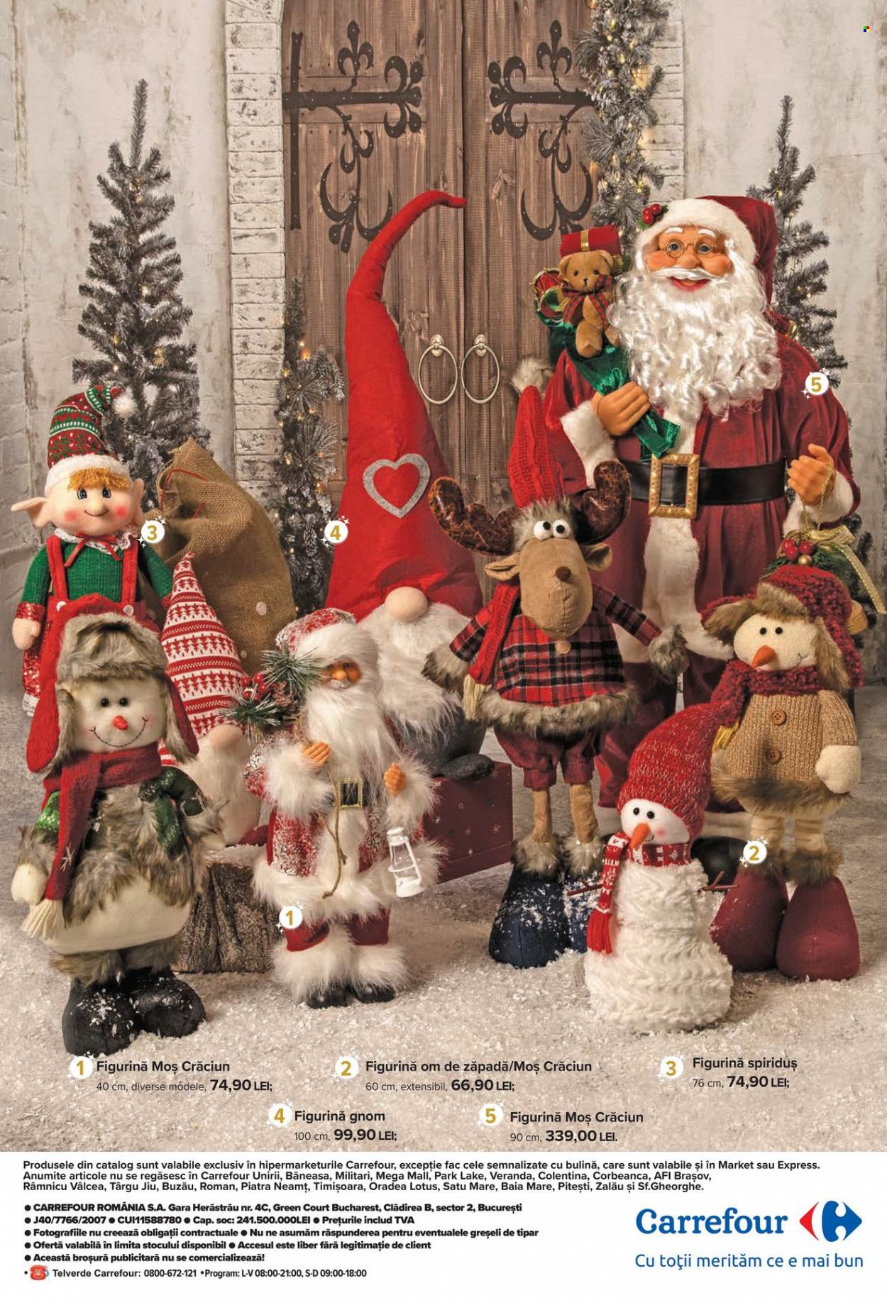 thumbnail - Cataloage Carrefour - 17.11.2022 - 04.01.2023 - Produse în vânzare - Moș Crăciun, om de zăpadă. Pagina 24.