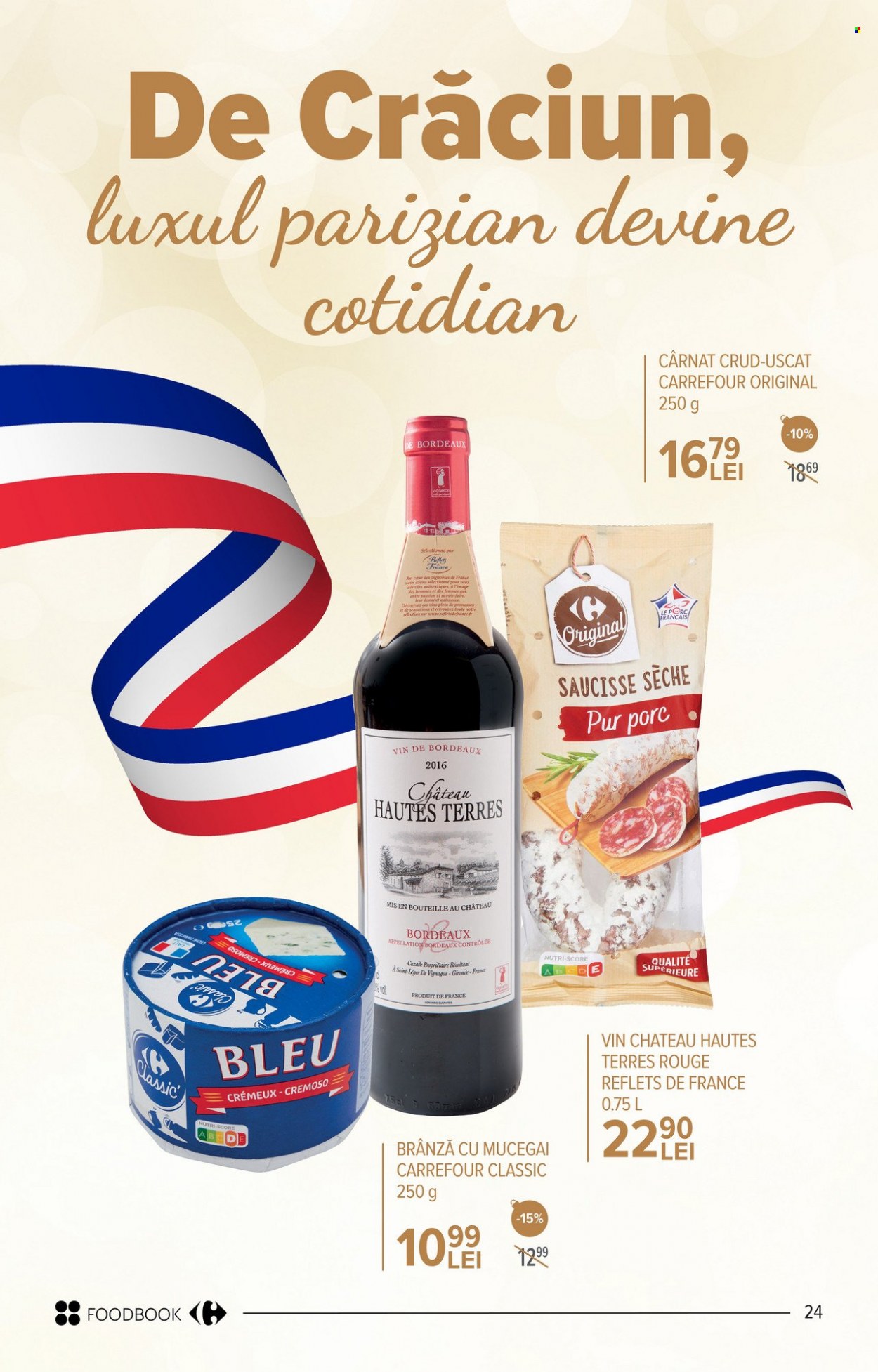 thumbnail - Cataloage Carrefour - 24.11.2022 - 04.01.2023 - Produse în vânzare - alcool, brânză, vin, Pur. Pagina 24.