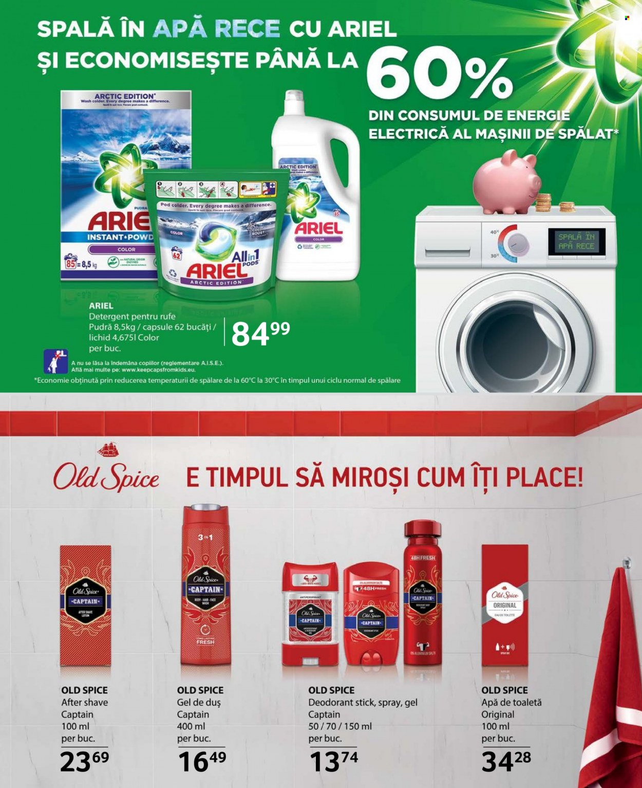 thumbnail - Cataloage Selgros - 25.11.2022 - 08.12.2022 - Produse în vânzare - detergent, Ariel, detergent rufe, gel de duş, Old Spice, antiperspirant, apă de toaletă, deodorant, body. Pagina 31.