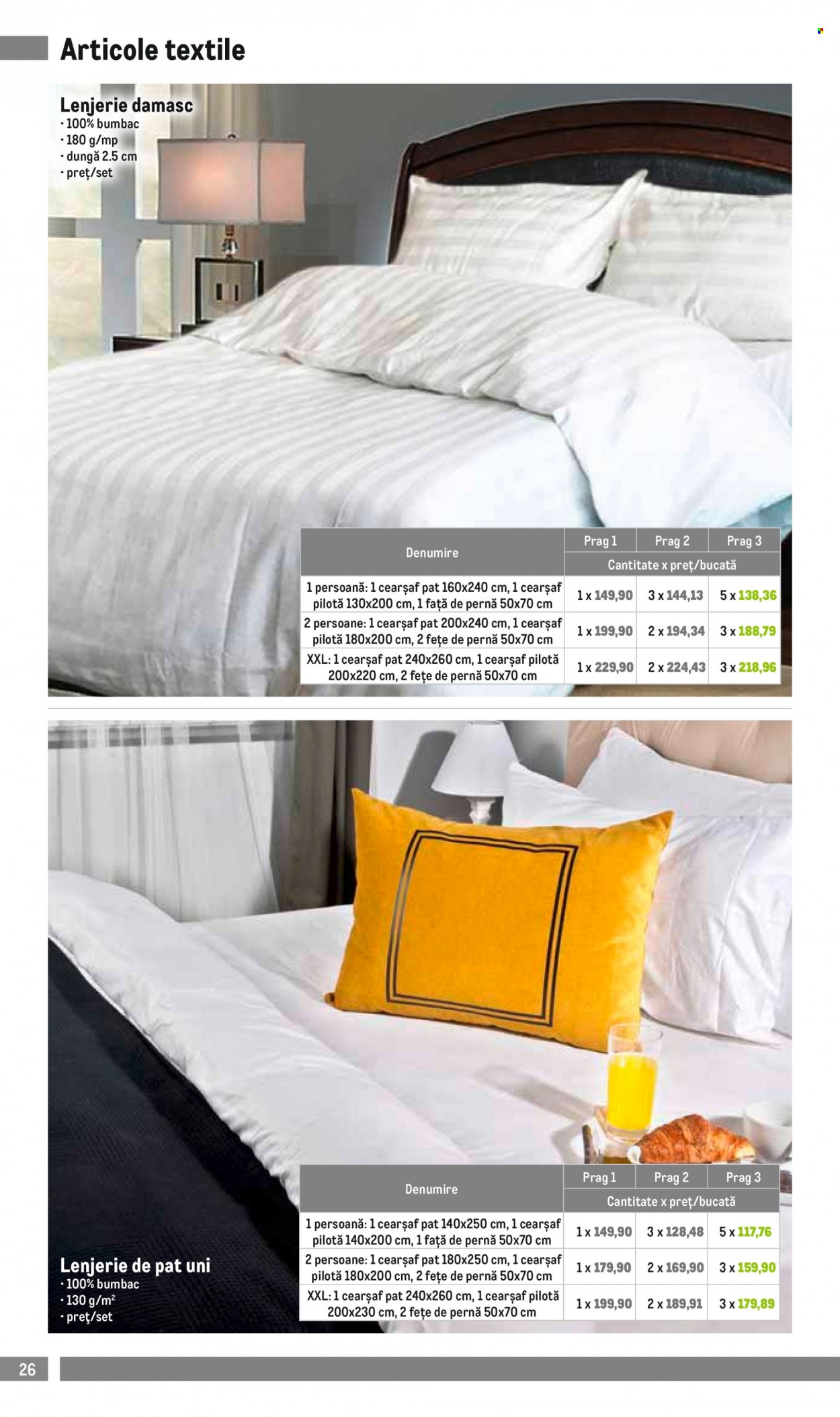 thumbnail - Cataloage Metro - 03.01.2023 - 31.03.2023 - Produse în vânzare - pat, lenjerie, pilotă, față de pernă. Pagina 26.
