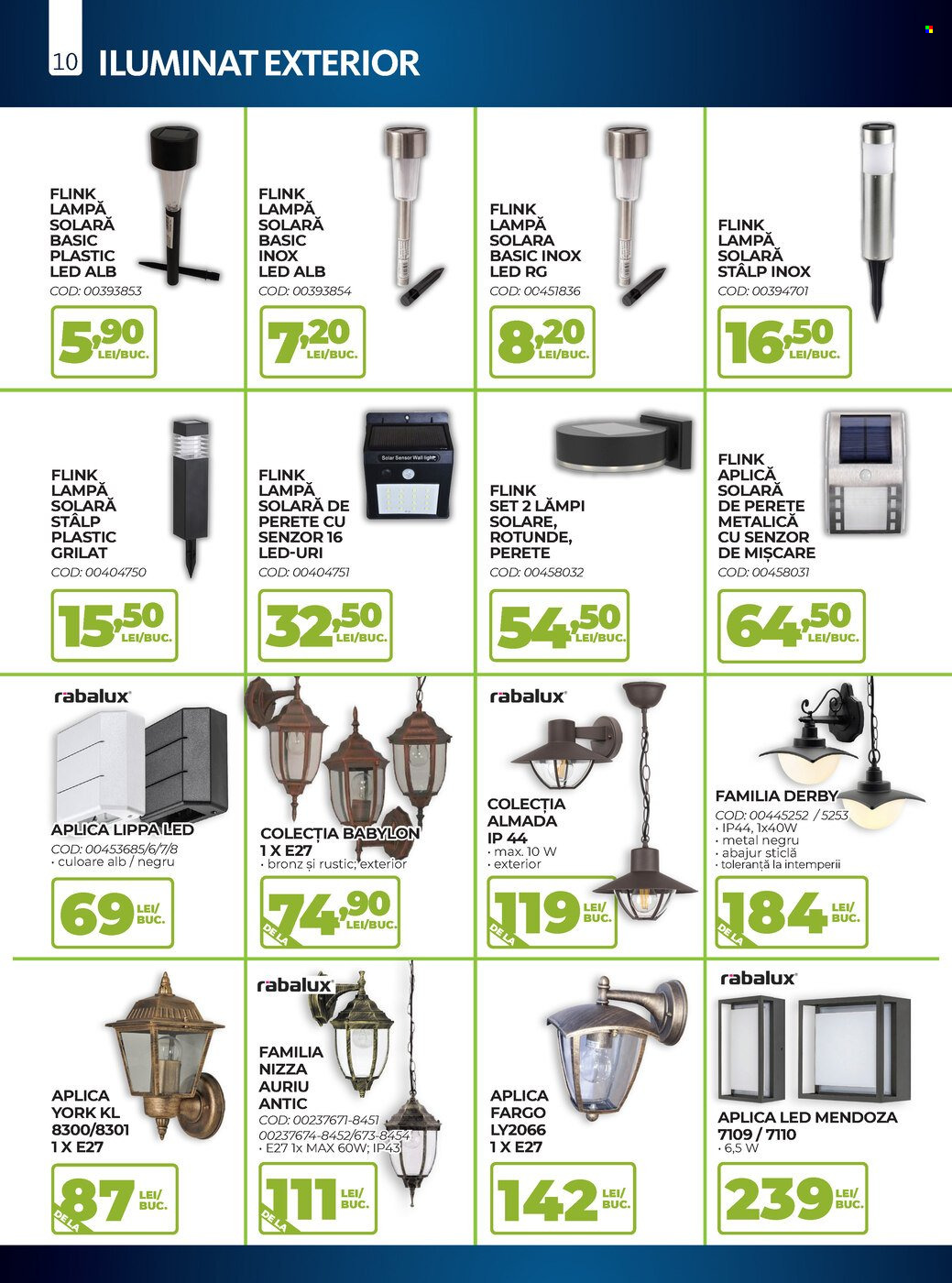 thumbnail - Cataloage Ambient - 10.03.2023 - 31.05.2023 - Produse în vânzare - lampă, lampă solară. Pagina 10.
