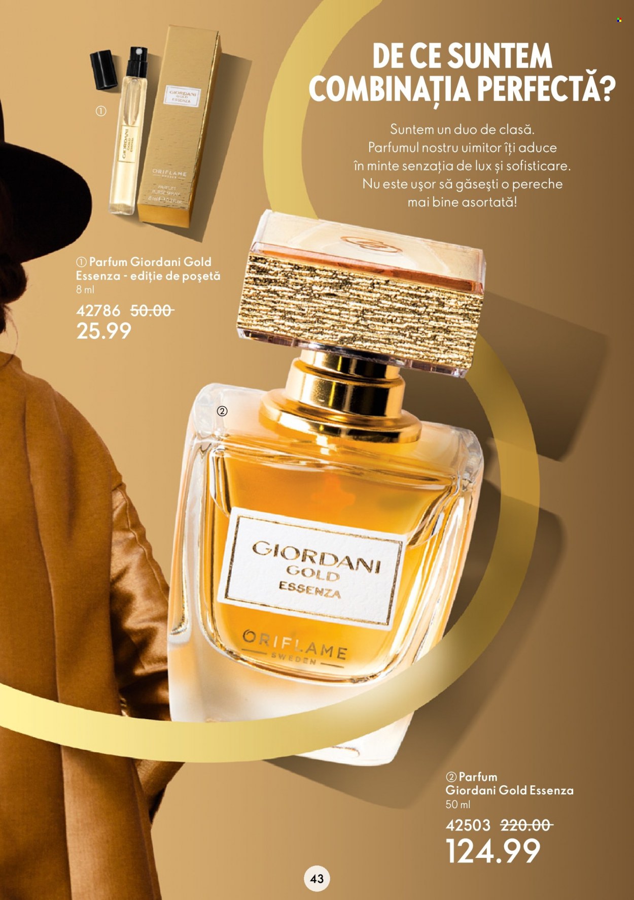 thumbnail - Cataloage Oriflame - 22.03.2023 - 11.04.2023 - Produse în vânzare - apă de parfum, Giordani Gold, parfum. Pagina 43.