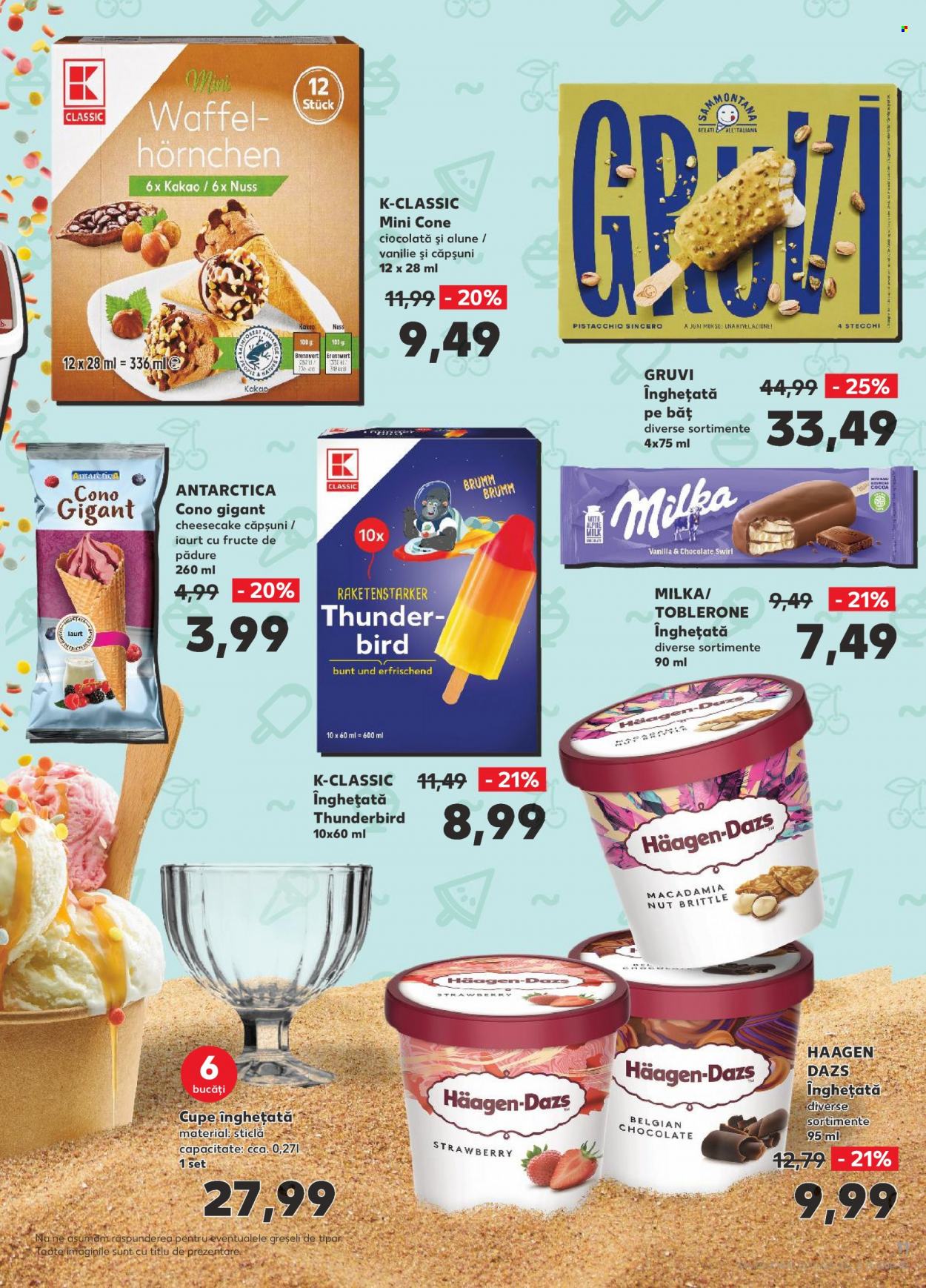 thumbnail - Cataloage Kaufland - 24.05.2023 - 20.06.2023 - Produse în vânzare - iaurt, Milka, înghețată, Häagen-Dazs, amestec de fructe, macadamia, inel. Pagina 11.