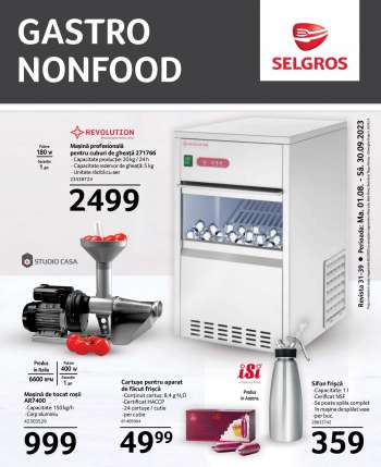Cataloage Selgros - 01.08.2023 - 30.09.2023.