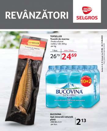 Cataloage Selgros - 01.08.2023 - 31.08.2023.