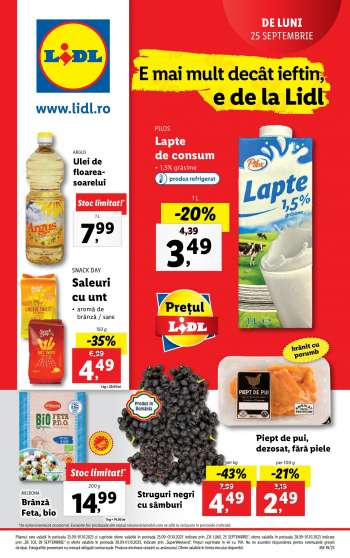 Cataloage Lidl - 25.09.2023 - 01.10.2023.