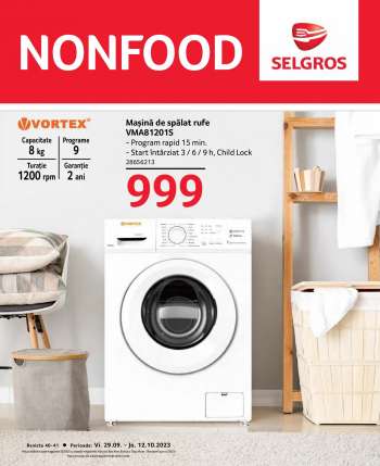 Cataloage Selgros - 29.09.2023 - 12.10.2023.