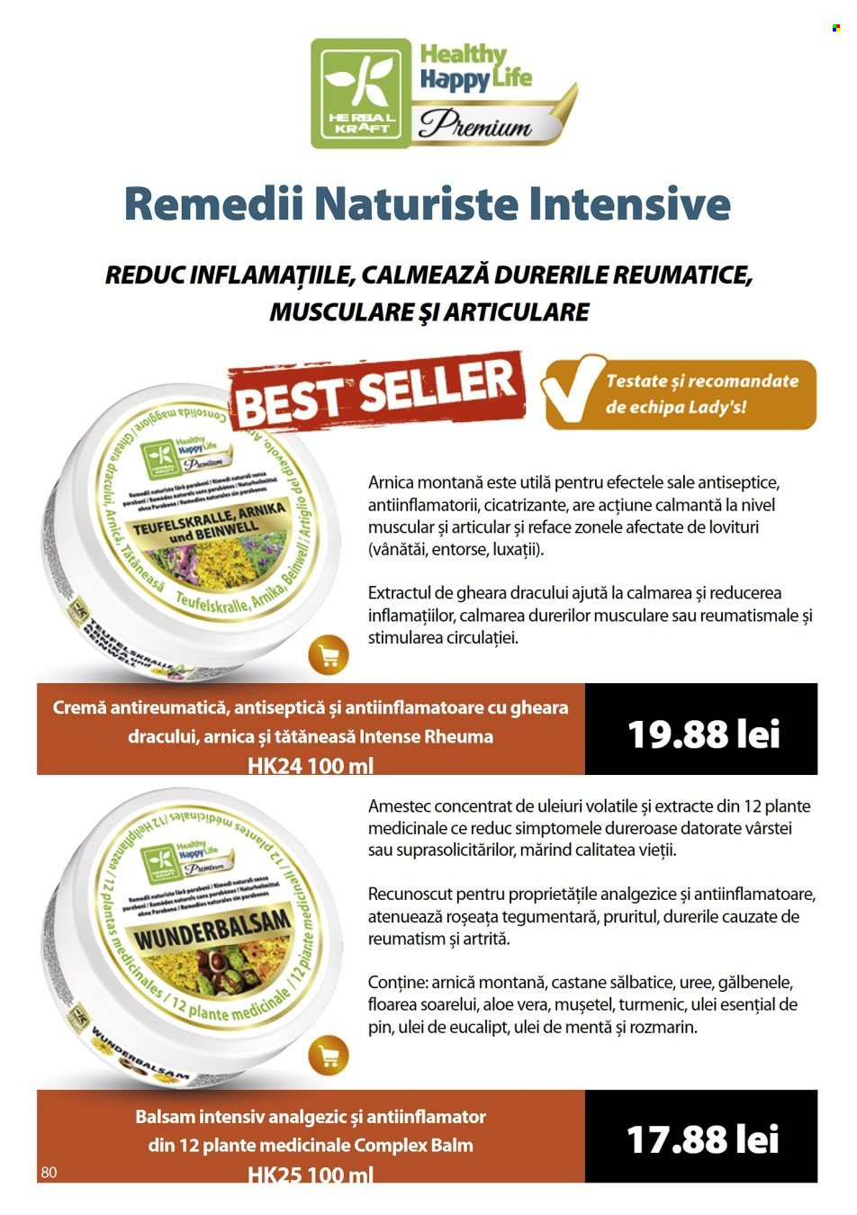 thumbnail - Cataloage Lady's - 01.11.2023 - 30.11.2023 - Produse în vânzare - cremă, aloe vera. Pagina 80.