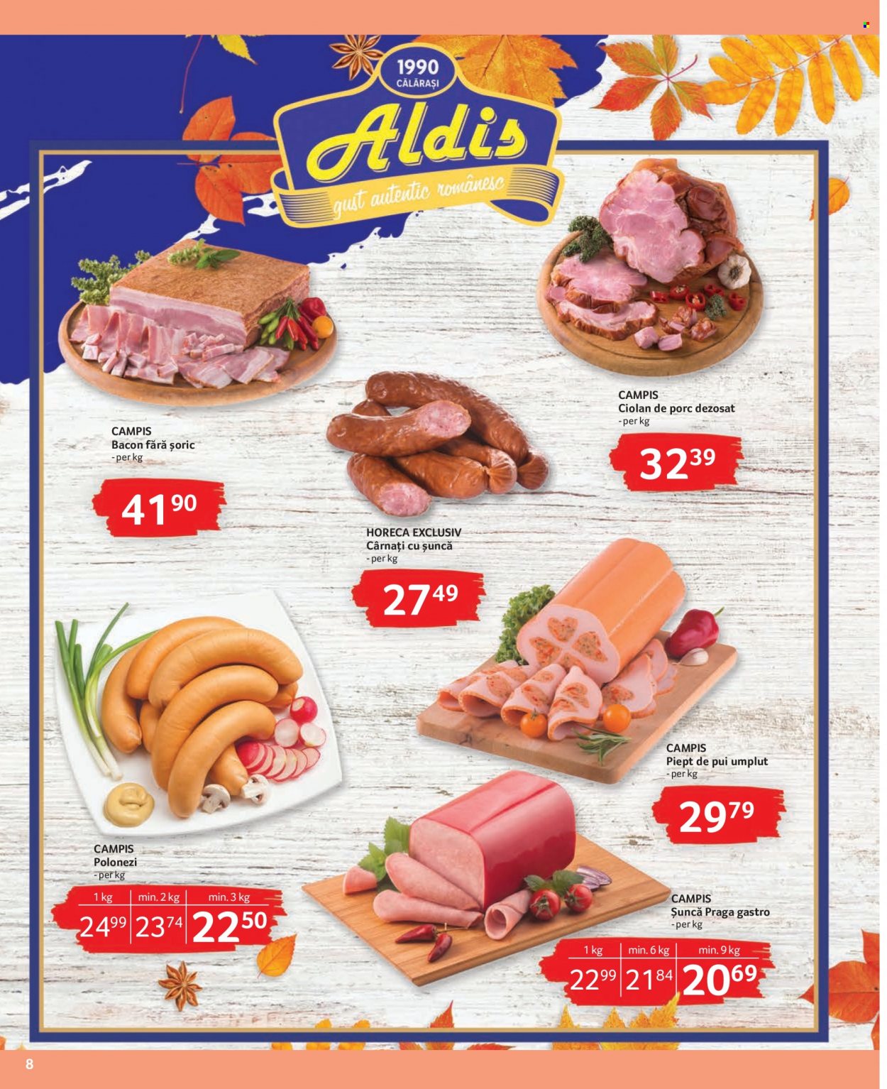 thumbnail - Cataloage Selgros - 01.11.2023 - 30.11.2023 - Produse în vânzare - piept de pui, carne de pui, carne de porc, ciolan de porc, bacon, şuncă praga, cârnaţi. Pagina 8.