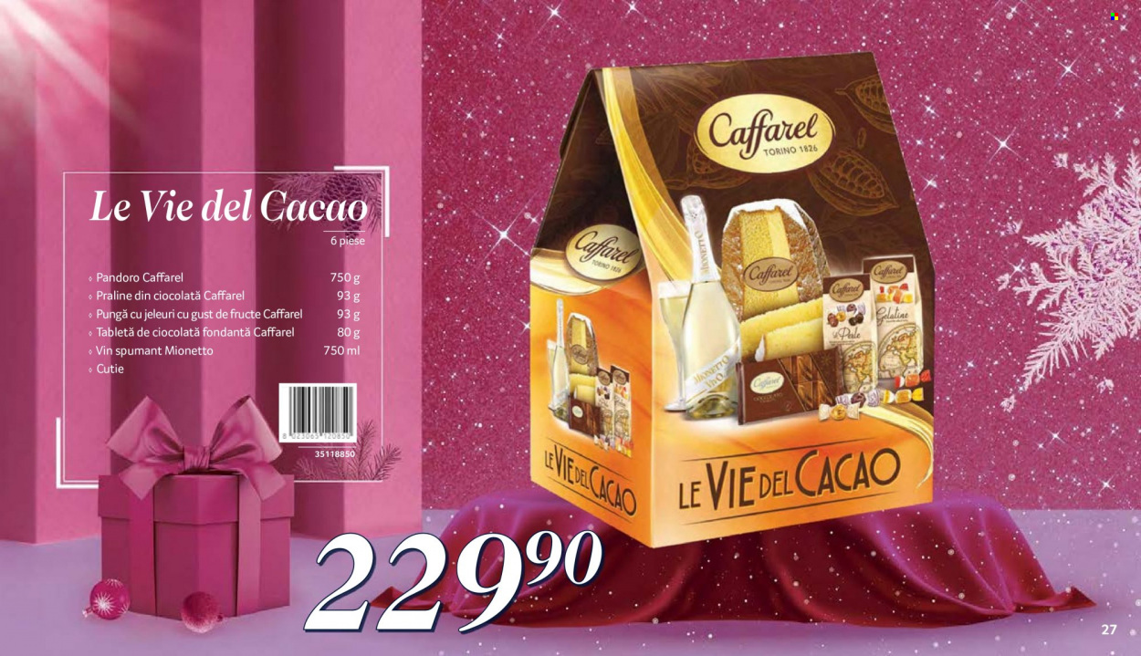 Cataloage Selgros - Produse în vânzare - ciocolată, praline, jeleuri, vin, vin spumant, Mionetto. Pagina 27.