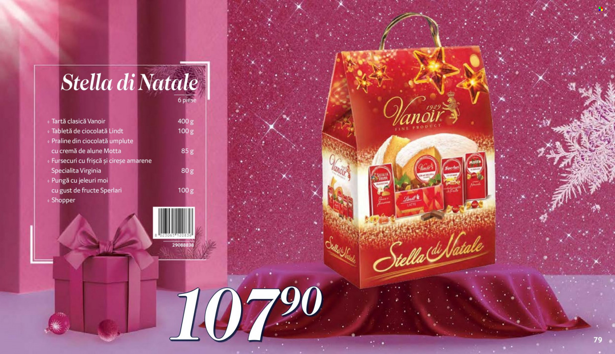 thumbnail - Cataloage Selgros - Produse în vânzare - ciocolată, praline, fursecuri, Lindt, jeleuri. Pagina 79.