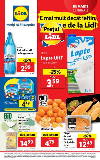 Cataloage Lidl - 02.01.2024 - 07.01.2024.