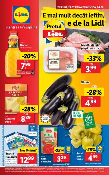 Cataloage Lidl - 29.07.2024 - 04.08.2024.