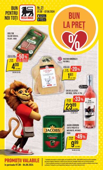 Cataloage Mega Image - 01.08.2024 - 07.08.2024.