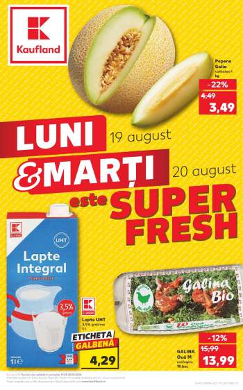 Cataloage Kaufland - 19.08.2024 - 20.08.2024.