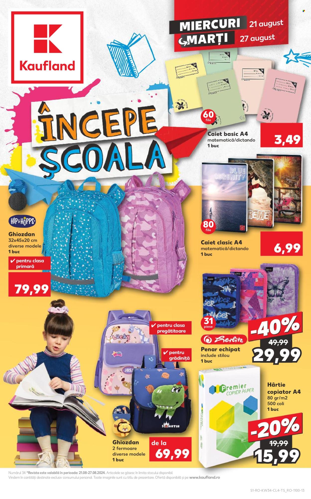 Catalog Kaufland - 21.08.2024 - 27.08.2024. Pagina 1