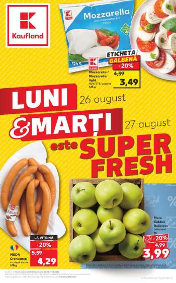 Cataloage Kaufland - 26.08.2024 - 27.08.2024.