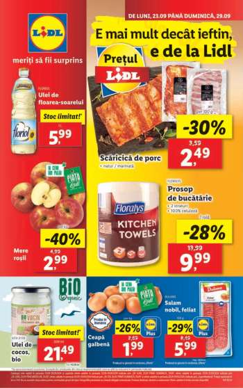 Cataloage Lidl - 23.09.2024 - 29.09.2024.