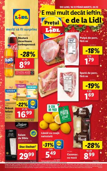 Cataloage Lidl - 16.12.2024 - 24.12.2024.