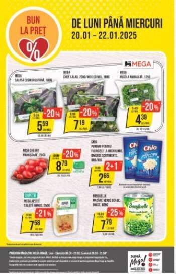 Cataloage Mega Image - 20.01.2025 - 22.01.2025.