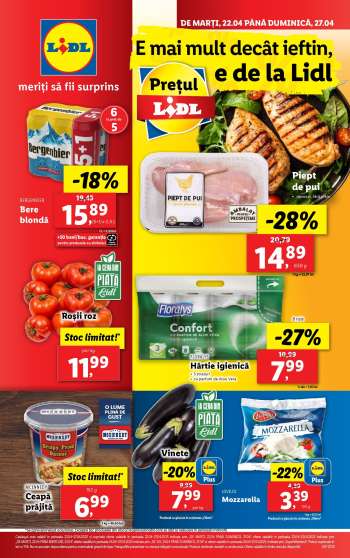 Cataloage Lidl - 22.04.2025 - 27.04.2025.