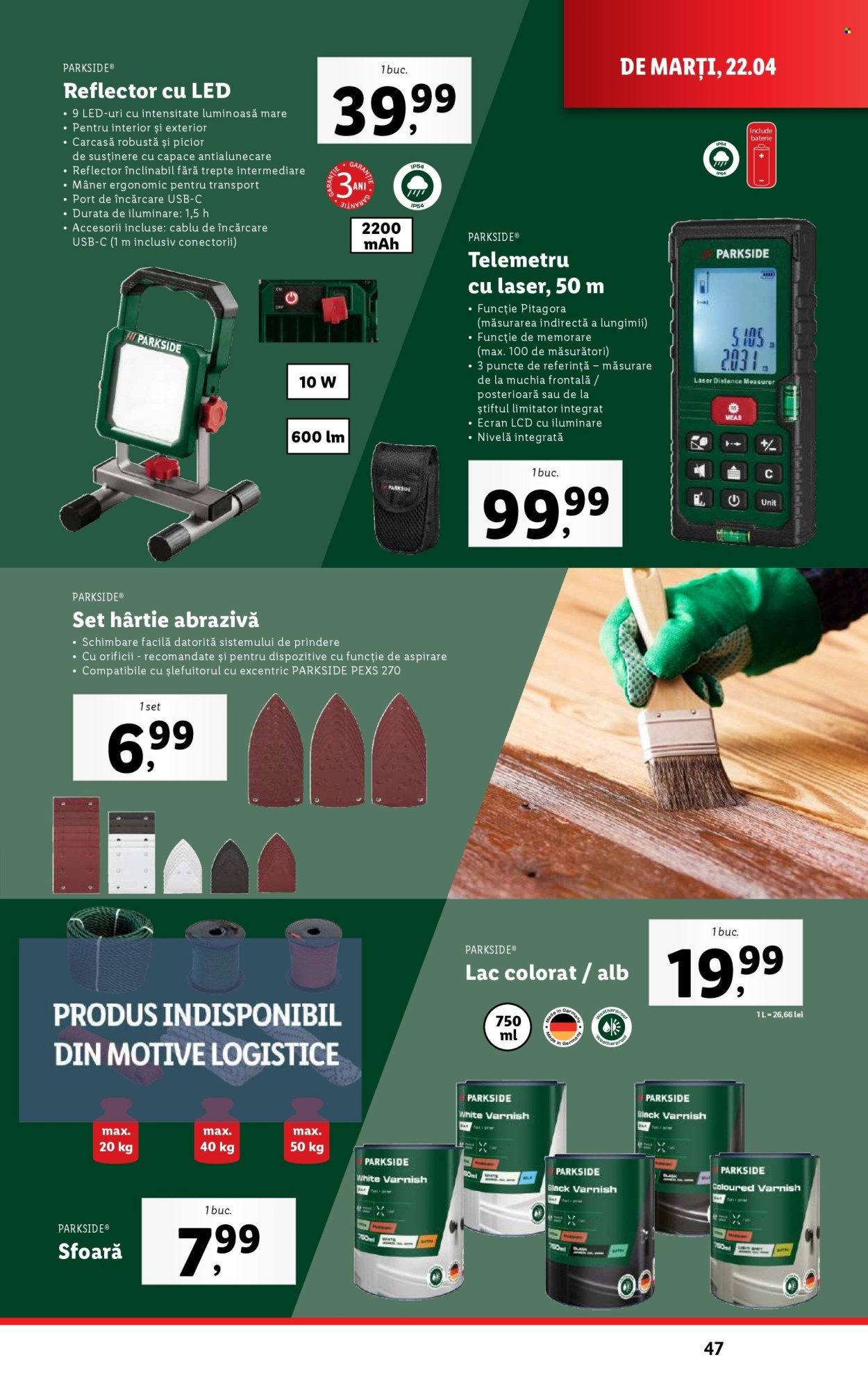 Catalog Lidl - 22.04.2025 - 27.04.2025. Pagina 47