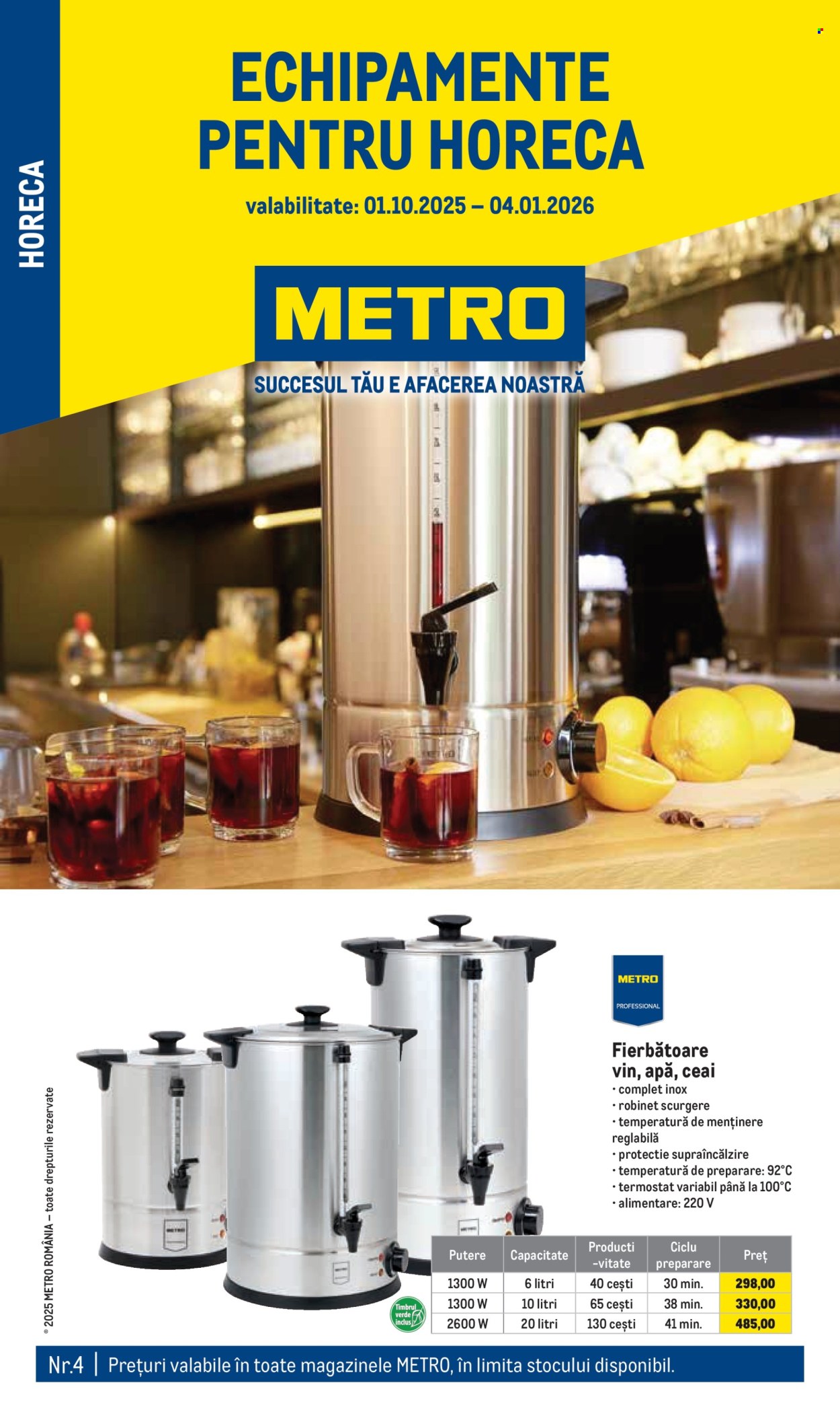 Catalog Metro - 01.10.2025 - 04.01.2026. Pagina 1