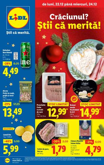 Cataloage Lidl - 22.12.2025 - 24.12.2025.