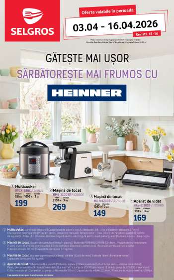 Cataloage Selgros - 03.04.2026 - 16.04.2026.