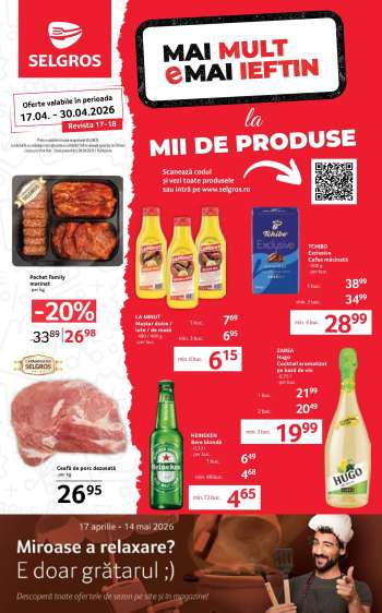 Cataloage Selgros - 17.04.2026 - 30.04.2026.