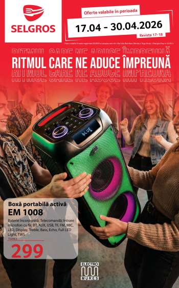 Cataloage Selgros - 17.04.2026 - 30.04.2026.