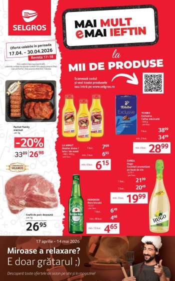 Cataloage Selgros - 17.04.2026 - 30.04.2026.