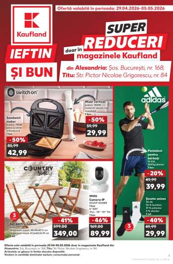 Cataloage Kaufland - 29.04.2026 - 05.05.2026.