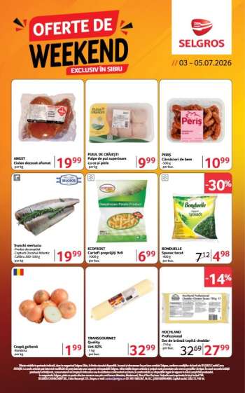 Cataloage Selgros - 03.07.2026 - 05.07.2026.