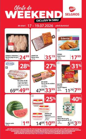 Cataloage Selgros - 17.07.2026 - 19.07.2026.