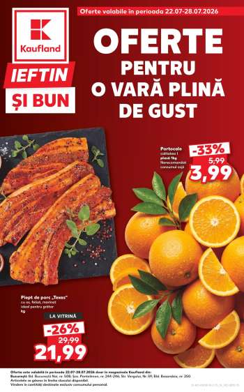 Cataloage Kaufland - 22.07.2026 - 28.07.2026.